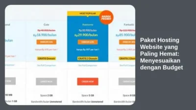Paket Hosting Website yang Paling Hemat: Menyesuaikan dengan Budget