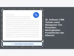 35. Software CRM Terbaik untuk Manajemen Tim Penjualan: Meningkatkan Produktivitas dan Efisiensi