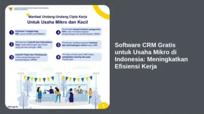 Software CRM Gratis untuk Usaha Mikro di Indonesia: Meningkatkan Efisiensi Kerja