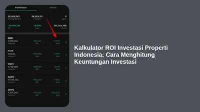 Kalkulator ROI Investasi Properti Indonesia: Cara Menghitung Keuntungan Investasi