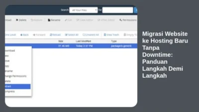 Migrasi Website ke Hosting Baru Tanpa Downtime: Panduan Langkah Demi Langkah