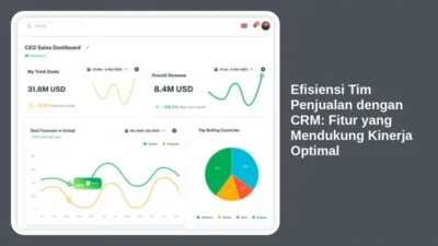 Efisiensi Tim Penjualan dengan CRM: Fitur yang Mendukung Kinerja Optimal