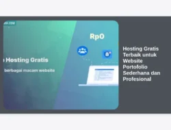 Hosting Gratis Terbaik untuk Website Portofolio Sederhana dan Profesional