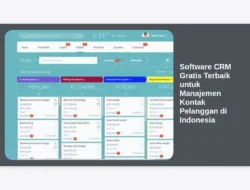 Software CRM Gratis Terbaik untuk Manajemen Kontak Pelanggan di Indonesia