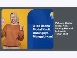 Peluang Usaha Modal Kecil Untung Besar di Indonesia Tahun 2024