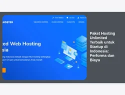 Paket Hosting Unlimited Terbaik untuk Startup di Indonesia: Performa dan Biaya