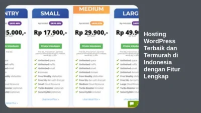 Hosting WordPress Terbaik dan Termurah di Indonesia dengan Fitur Lengkap