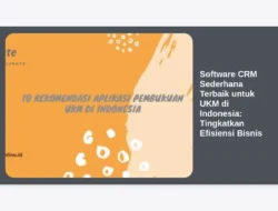 Software CRM Sederhana Terbaik untuk UKM di Indonesia: Tingkatkan Efisiensi Bisnis