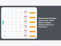 Menentukan Budget yang Tepat untuk Biaya Hosting Website Bisnis di Indonesia