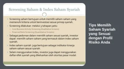 Tips Memilih Saham Syariah yang Sesuai dengan Profil Risiko Anda