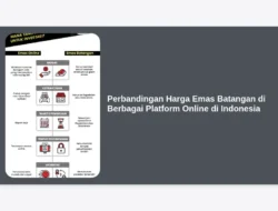 Perbandingan Harga Emas Batangan di Berbagai Platform Online di Indonesia