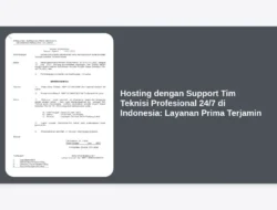 Hosting dengan Support Tim Teknisi Profesional 24/7 di Indonesia: Layanan Prima Terjamin