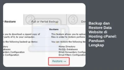 Backup dan Restore Data Website di Hosting cPanel: Panduan Lengkap