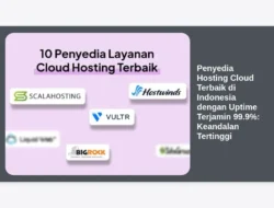 Penyedia Hosting Cloud Terbaik di Indonesia dengan Uptime Terjamin 99.9%: Keandalan Tertinggi