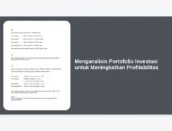 Menganalisis Portofolio Investasi untuk Meningkatkan Profitabilitas