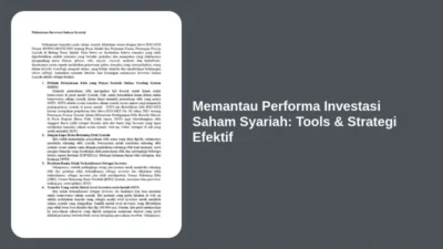 Memantau Performa Investasi Saham Syariah: Tools & Strategi Efektif