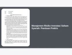 Manajemen Risiko Investasi Saham Syariah: Panduan Praktis