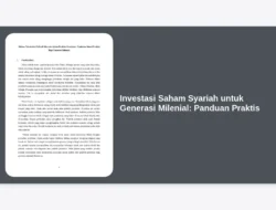 Investasi Saham Syariah untuk Generasi Milenial: Panduan Praktis