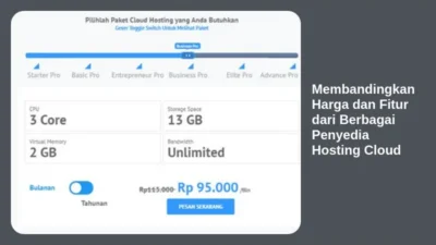 Membandingkan Harga dan Fitur dari Berbagai Penyedia Hosting Cloud