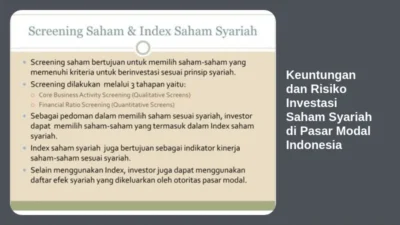 Keuntungan dan Risiko Investasi Saham Syariah di Pasar Modal Indonesia