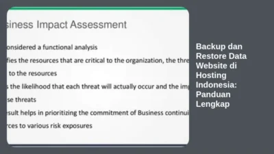 Backup dan Restore Data Website di Hosting Indonesia: Panduan Lengkap