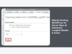 Migrasi Hosting WordPress ke Server Baru di Indonesia: Langkah Mudah & Aman