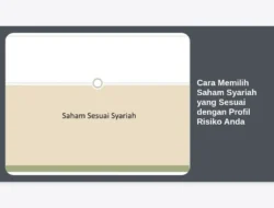 Cara Memilih Saham Syariah yang Sesuai dengan Profil Risiko Anda
