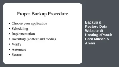 Backup & Restore Data Website di Hosting cPanel: Cara Mudah & Aman