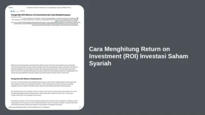 Cara Menghitung Return on Investment (ROI) Investasi Saham Syariah