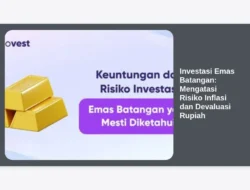 Investasi Emas Batangan: Mengatasi Risiko Inflasi dan Devaluasi Rupiah