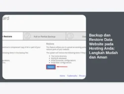 Backup dan Restore Data Website pada Hosting Anda: Langkah Mudah dan Aman