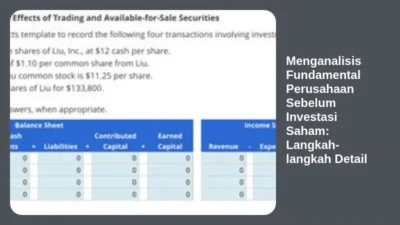 Menganalisis Fundamental Perusahaan Sebelum Investasi Saham: Langkah-langkah Detail