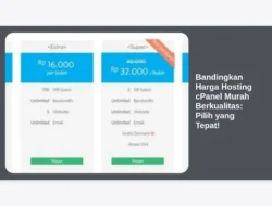 Bandingkan Harga Hosting cPanel Murah Berkualitas: Pilih yang Tepat!