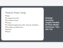 Strategi Investasi Jangka Pendek di Pasar Modal Indonesia: Tips dan Trik