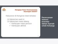 Perencanaan Suksesi Investasi Saham Syariah untuk Keluarga