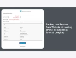 Backup dan Restore Data Website di Hosting cPanel di Indonesia: Tutorial Lengkap