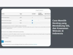 Cara Memilih Hosting yang Mendukung SSL dan Keamanan Website di Indonesia