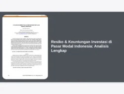 Resiko & Keuntungan Investasi di Pasar Modal Indonesia: Analisis Lengkap